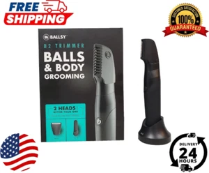 Ballsy B2 Trimmer per Inguine e Corpo da Uomo, Include 2 Testine a Cambio Rapido, Impermeabile - Foto 1 di 3