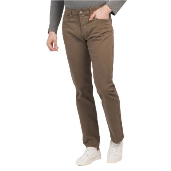 Pantalones ajustados de pierna recta Lucky Brand 121 Heritage para hombre corteza 29x30 Foto 1 de 1