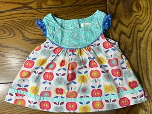 Matilda Jane Lucia Shabby Top Girls Friends Forever Apple Shirt Size 2 - Picture 1 of 4