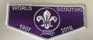 2018 World Scouting Around The World Flap Traded At SR9 Conclave - Picture 1 of 1