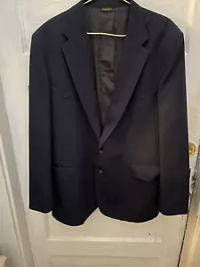 Vintage Blazer western Levi's uomo nero intagliato tasche con risvolto 2 bottoni taglia 46 L usato in ottime condizioni - Foto 1 di 9
