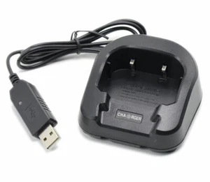 Base Cargador USB para Baofeng UV82 UV-82HP UV-8D Walkie Talkie BL-8 BATERÍA - Imagen 1 de 3