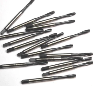 Spiral Flute Plug Taps #6-32 H7 3FL HSS-E UNC 2" OAL (16 Pcs) - Picture 1 of 1