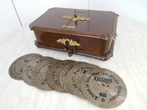 Schöner Kalliope Christbaumständer 18cm Platten christmas music box 7 1/8" disc - Bild 1 von 24