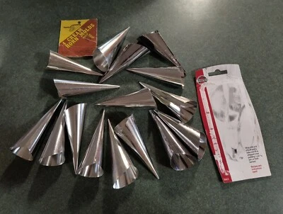 16 Cream Horn Pastry Molds Metal - Image 1 of 4