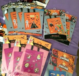 Trick-Or-Treat Bag & Stickers DIY Star Wars-Princesses-Avengers-Spiderman 3+ NEW - Picture 1 of 60