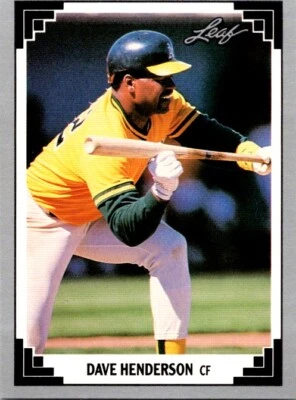 1991 Leaf #232 Dave Henderson - Image 1 of 2