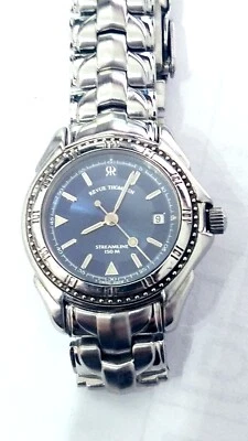 Reloj de cuarzo suizo Revue Thommen Streamline 2910005 esfera azul marino 150M para dama Foto 1 de 4
