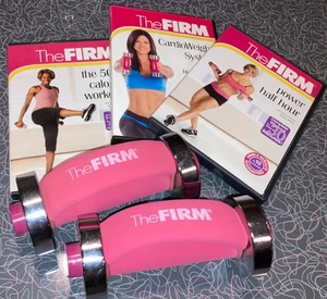 The Firm Pink Handheld Weight Set 6 DVD System Bundle Cardio Power Half Hour - Picture 1 of 4
