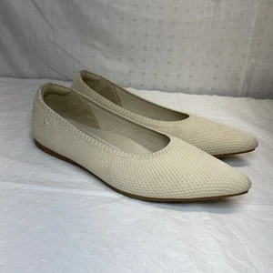 VIVAIA Aria Pointed-Toe Ballet Flats Almond Size 39 US 8-8.5 - Picture 1 of 15