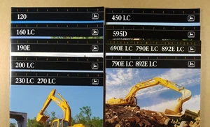 1990er JOHN DEERE Bagger 9 Broschüren Konvolut sehr gepflegter Zustand - Bild 1 von 10