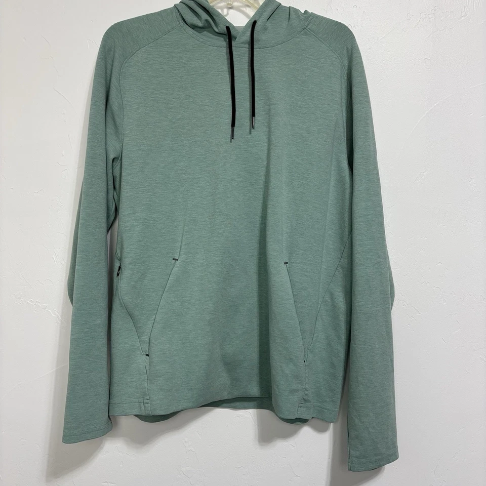 Old Navy Active Dynamic Fleece 4 Way Stretch Men's Large Hoodie Green Pullover - Image 1 of 4