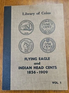 1856-1909 Library of Coins Flying Eagle & Indian Head Cents Album Vol 1 NO COINS - Bild 1 von 6
