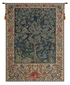 William Morris Tree of Life Tapestry – Belgian Jacquard Medieval Wall Art 69x51 - Picture 1 of 6