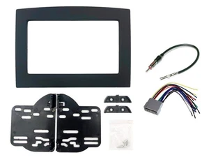 Black Radio Stereo Double Din Dash Install Kit w/Wiring Harness with Dodge Ra... - Picture 1 of 1