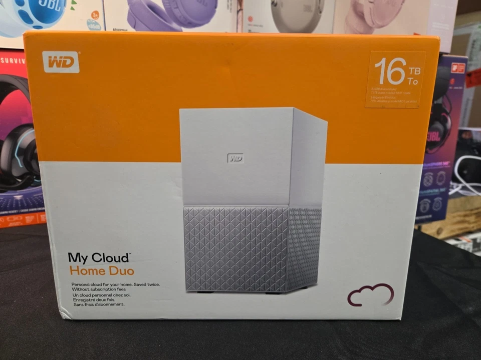 Western Digital My Cloud Home Duo NAS externe LAN RJ45 Netzwerk  - Bild 1 von 1