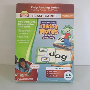 LeapFrog LeapReader Talking Flash Cards Words/Letters/Phonics Home School Kids - Picture 1 of 13