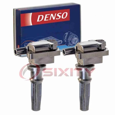 2 pc Denso Direct Ignition Coils for 1999-2005 Hyundai Sonata 2.4L L4 Spark my - Image 1 of 4