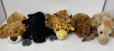 Caltoy Hand Puppets Lot of 5 Giraffe Camel Spider Lion Scorpion Plush Preschool - Image 1 of 4