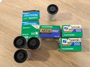 Fuji Astia Provia Senia Velvia 36 exposure 35mm Color Slide Film Lot (7 rolls) - Picture 1 of 7
