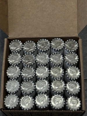 2024 D Kennedy Half Dollar BU OBW Bank Roll Never Opened Never Searched - Image 1 of 4