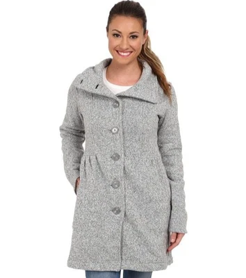 Patagonia Women's Better Sweater Coat Fleece Trench Birch White Gray Size Small - Image 1 of 4