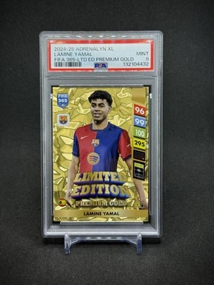 Lamine Yamal 2024-25 Adrenal XL FIFA Edición Limitada Premium Oro PSA 9 Como Nuevo Foto 1 de 3