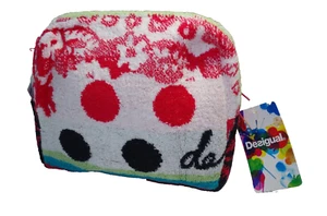 €29 DESIGUAL TERRY TOWEL COSMETIC BAG WOMENS CLUTCH PURSE POOL BEACH WATERPROOF - Picture 1 of 7