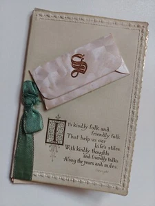 Vintage Christmas Greetings and Good Wishes Card - 1939 - Foto 1 di 13