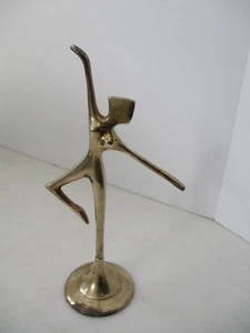 Ballerina Brass Dancer Figurine Vintage - Picture 1 of 8
