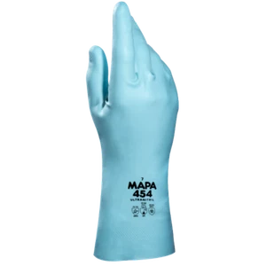 Haushalthandschuh, Nitrilhandschuh MAPA ULTRANITRIL 454 blau Gr. 6 - Bild 1 von 1