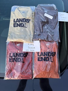 Pack of 4 Lands’ End Men’s S Polo Shirt Supima Cotton, Long and Short Sleeve - Picture 1 of 10