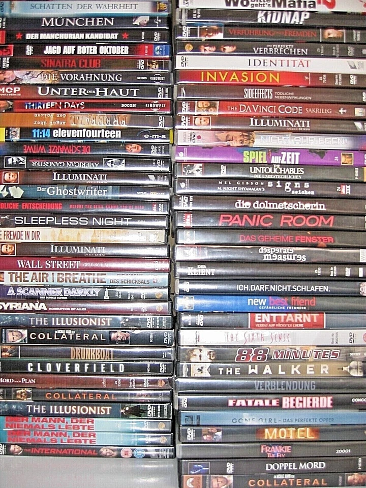 Auswahl von DVDs an Thrillern & Mystery Filmen - zum Aussuchen - Bild 1 von 1