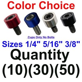 Hex Bolts Allen Bolts 1/4" or 5/16" or 3/8"Cup Washers  10Pc Engine Dress Up