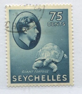 Seychelles KGVI 1938 75 cents used - Picture 1 of 1