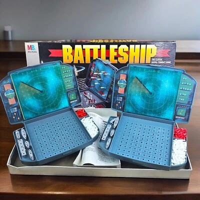VTG Battleship Milton Bradley War Classic Naval Combat Board Game 90s 1996 - Image 1 of 4