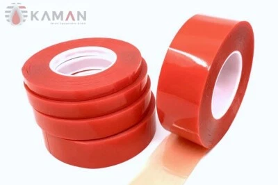 KAMAN SMART EQUIPMENTS PET 50m Doppelseitig Transparent Klebeband 0,15mm Sehr Dünn Extra Stark