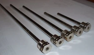 Tauchhülse Tauchrohr 1/2" 7 9 9,75 10 14 Messing roh vernickelt Befestigung - Bild 1 von 15