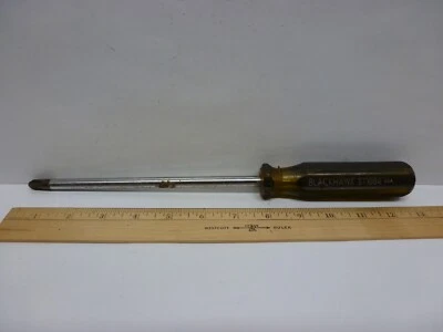 #4 PHILLIPS x8" SCREWDRIVER 13" Long ST1084 BLACKHAWK by PROTO USA ! - Image 1 of 4