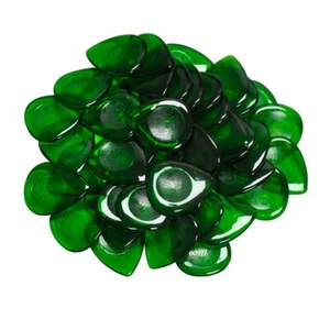 50pcs 3mm Small Teardrop Jazz Picks Plectrums For Guitar Jazz 23x20mm Green - Picture 1 of 4