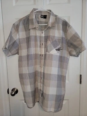 Mens Rusty  Short Sleeve Button Down Casual Shirt With Pocket Size XL - Image 1 of 4