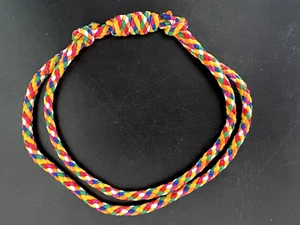 Sacré Bracelet double SAI SIN béni multicolore coton tissé Chance Cambodge - Picture 1 of 9
