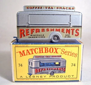 Matchbox RW 74A Mobile Canteen rare dunkelblaue Bodenplatte top in "D" Box - Bild 1 von 14