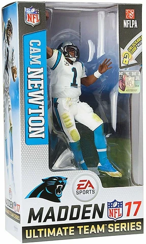 Cam Newton Carolina Panthers NFL Madden 17 Figure EA Sports Series 3 McFarlane Cover