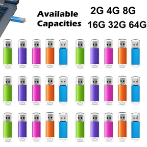 USB Flash Drive LOT 2GB 4GB 8G 16G 32G 64G USB 2.0 Pen Drive Memory Stick - Picture 1 of 15