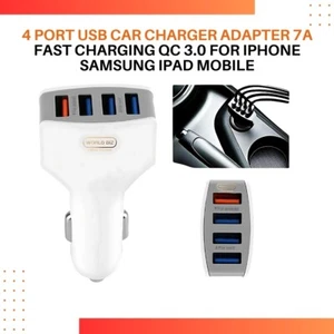 Fast Car Charger USB Cigarette Lighter Socket 4Port Adapter For iPhone Universal - Picture 1 of 9