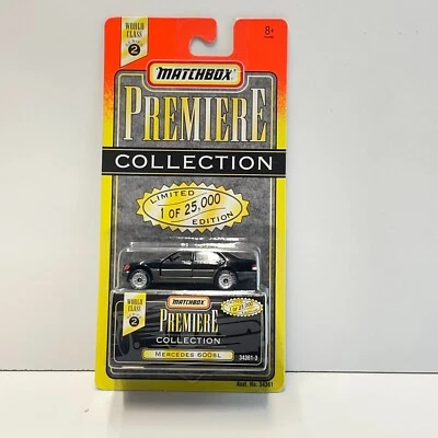 1996 Matchbox Premier World Class Collection Series 2 Black Mercedes 600SL - Image 1 of 4