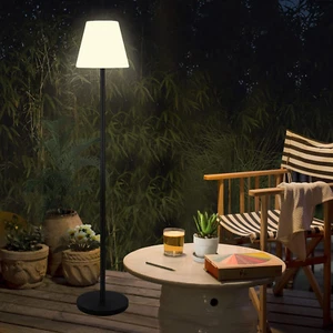 Outdoor Floor Lamp Solar Powered Outdoor Lamps for Patio Waterproof,Rechargeable - Picture 1 of 6