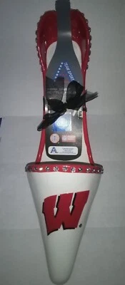 UNIVERSITY OF WISCONSIN BADGERS 鞋 葡萄酒(LIQUOR) 瓶夹 全新 7"x 12" — 第 1/2 张图片