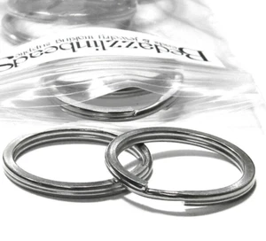 2 llaveros en blanco quirúrgicos de acero inoxidable de grado 304 de 25 mm (1 pulgada) - Imagen 1 de 1